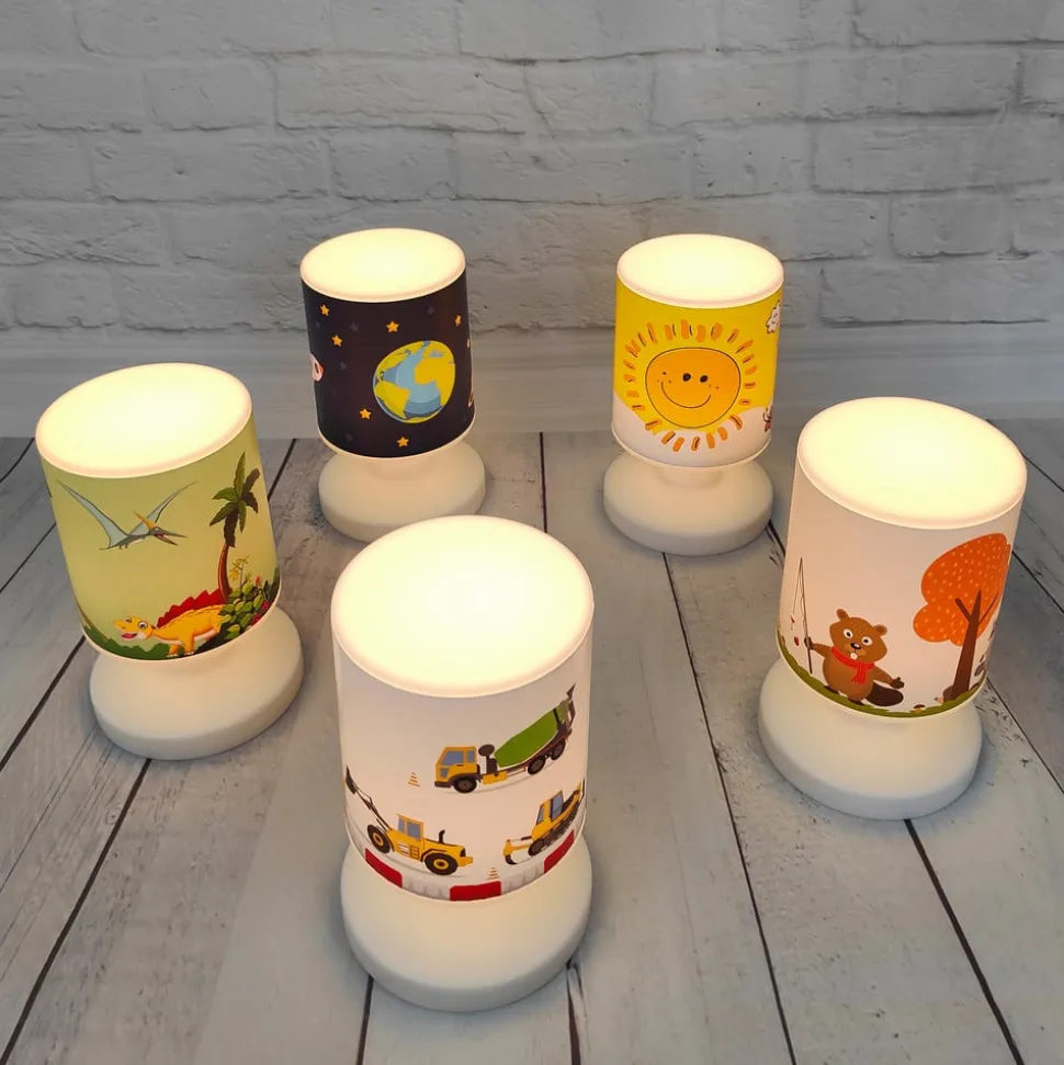 LED accu-tafellamp Baustelle, USB, IP44