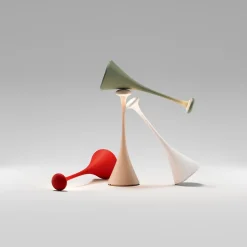 LED accu-tafellamp Nudrop, IP54, nachtzwart