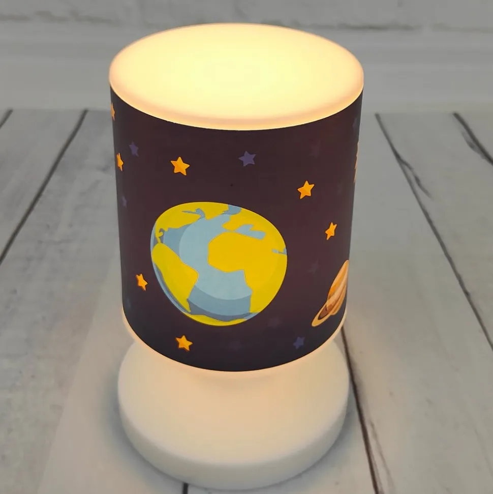 LED accu-tafellamp Weltall, USB, IP44