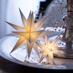 LED babyster, binnen, 18-punten, batterij, wit