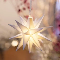 LED babyster, binnen, 18-punten, batterij, wit