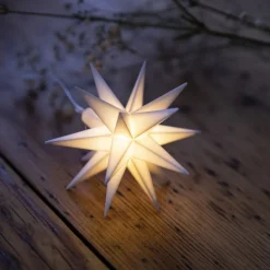 LED babyster, binnen, 18-punten, batterij, wit