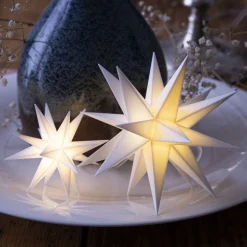 LED babyster, binnen, 18-punten, batterij, wit