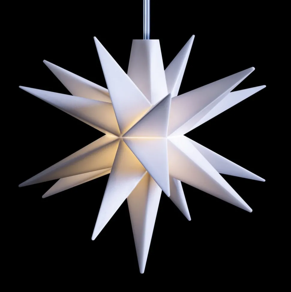 LED babyster, binnen, 18-punten, batterij, wit