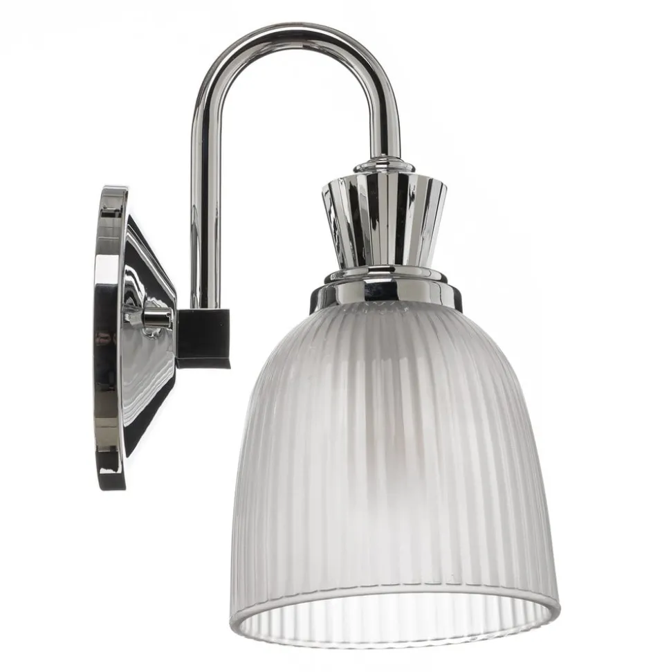 LED badk wandlamp Cora m gl lampenkap, m 1 lampje