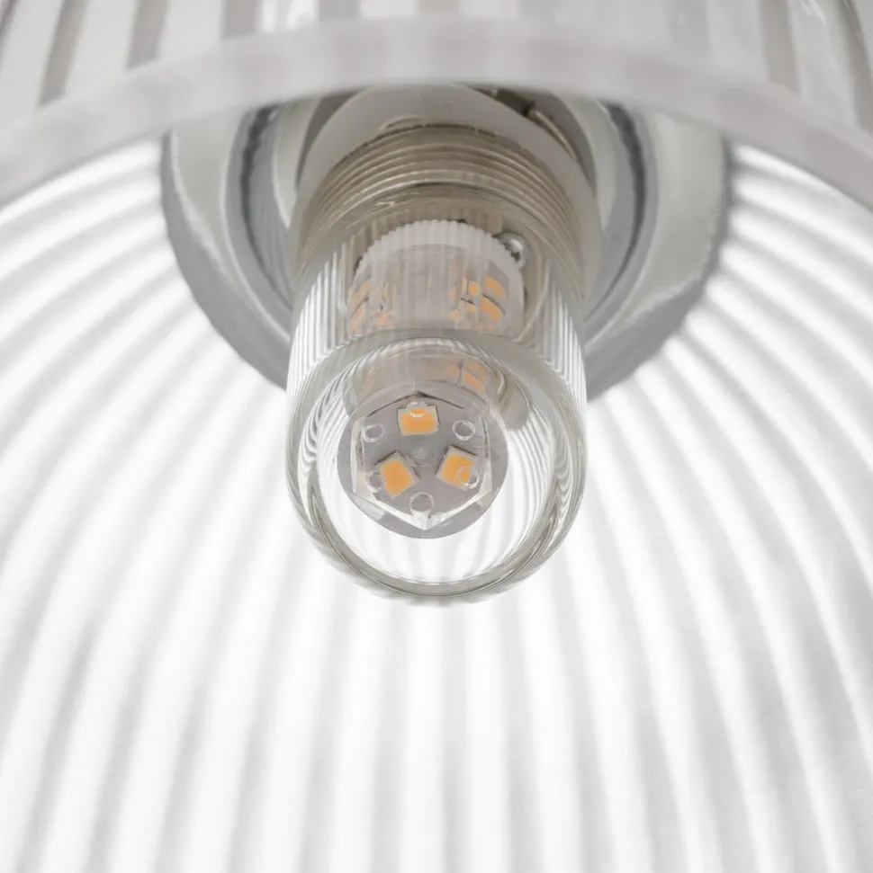 LED badk wandlamp Cora m gl lampenkap, m 1 lampje