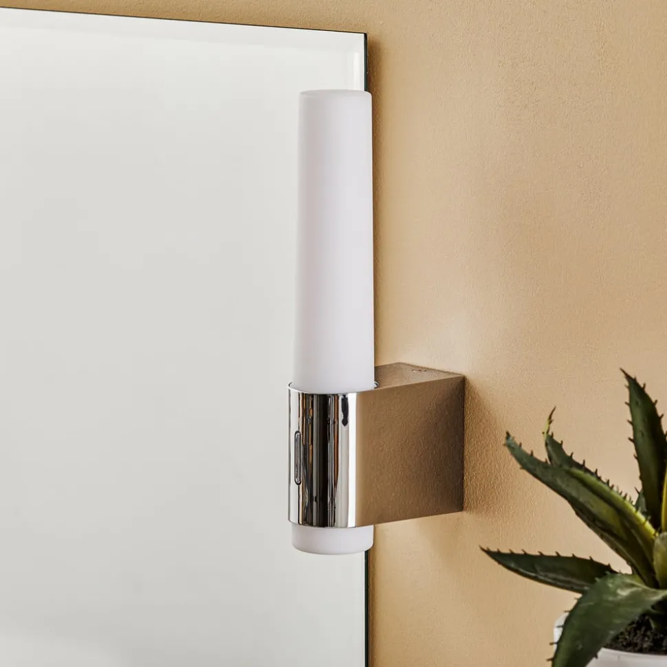 LED badkamer wandlamp Helva Night, chroom