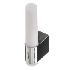 LED badkamer wandlamp Helva Night, chroom