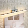 LED badkamer wandlamp Lucande, 46cm, chroom, metaal, IP44