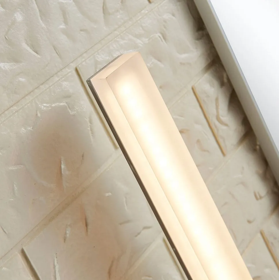 LED badkamer wandlamp Lucande, 32 cm hoog, chroom, IP44