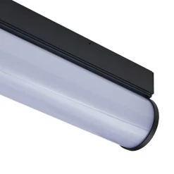 LED badkamer wandlamp Vilmara, zwart, metaal, IP44