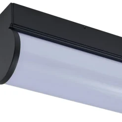 LED badkamer wandlamp Vilmara, zwart, metaal, IP44