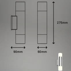 LED badkamerlamp 2090028 2-lamps, chroom