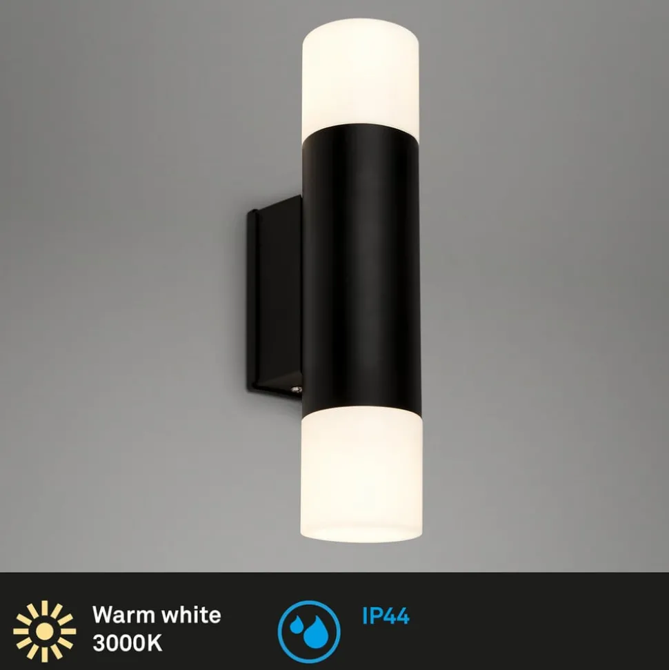 LED badkamerlamp 2090025 2-lamps, zwart