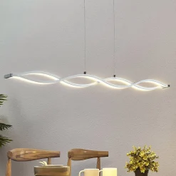 LED balkhanglamp Roan, golfvormig