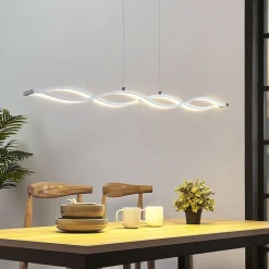 LED balkhanglamp Roan, golfvormig