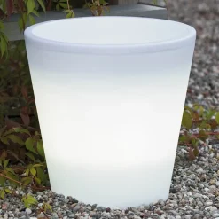 LED bloempot Assisi verlicht Ø 28 cm
