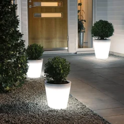 LED bloempot Assisi verlicht Ø 28 cm