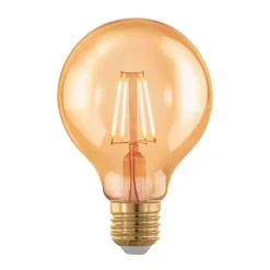 LED bol E27 G80 4W filament 1.700K amber dimbaar