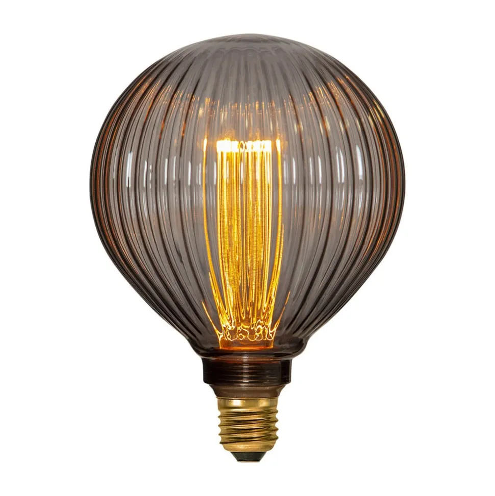 LED bol G125 Decoled E27 1W 2.000K rookgrijs