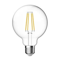 LED bol G95 E27 4,7W CCT 650lm filament dimbaar