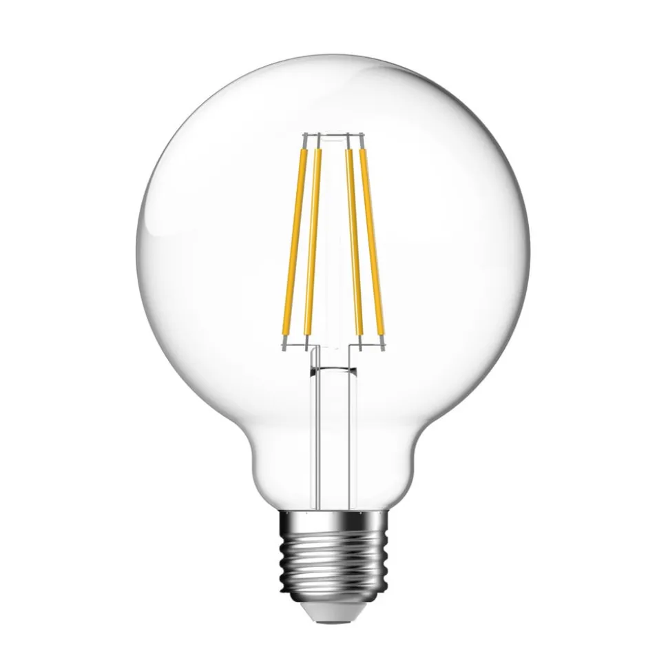 LED bol G95 E27 4,7W CCT 650lm filament dimbaar