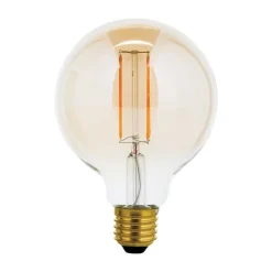 LED bollamp E27 G95 6W amber 2.200K dimbaar