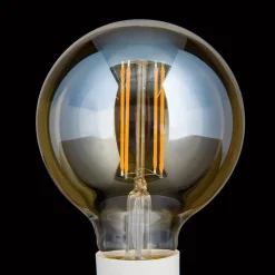 LED bollamp E27 G95 6W amber 2.200K dimbaar