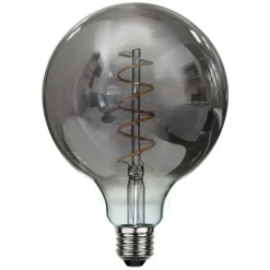 LED bollamp E27 2W G125 Decoled Spiral Smoke