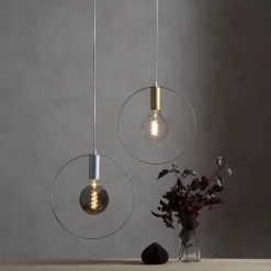 LED bollamp E27 2W G125 Decoled Spiral Smoke