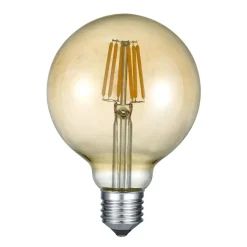 LED bollamp E27 6W 2.700K amber