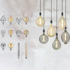 LED bollamp E27 6W 2.700K amber