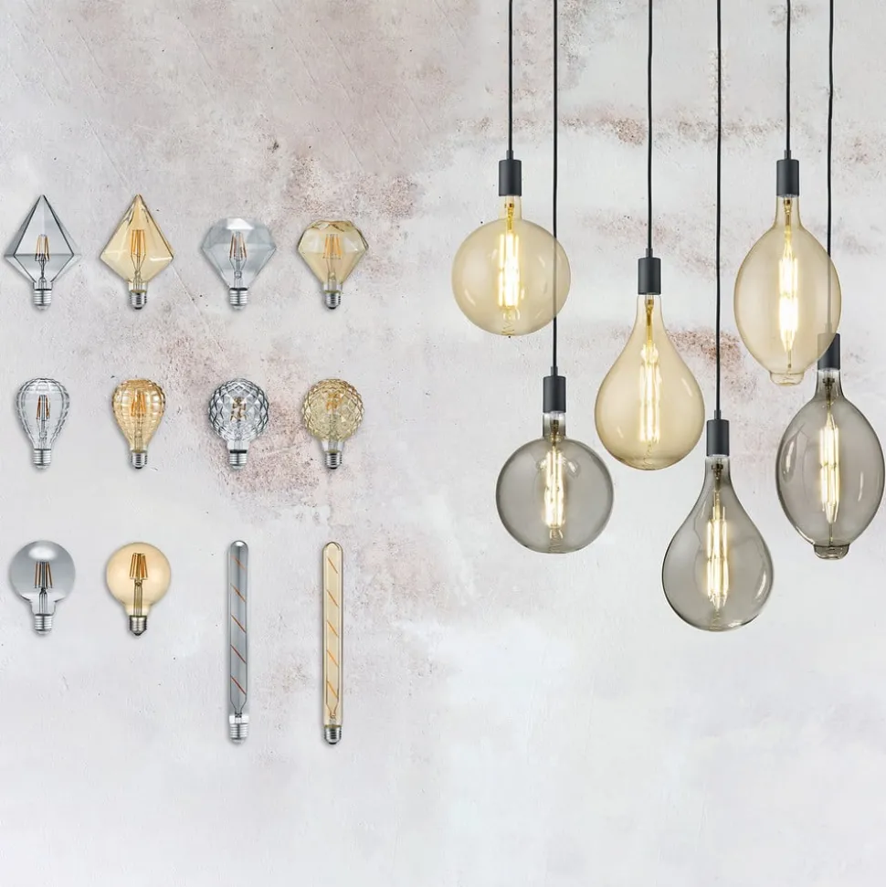 LED bollamp E27 6W 2.700K amber