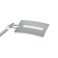 LED booglamp Evolo CCT, mat nikkel/chroom