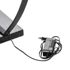 LED boog-vloerlamp Bangkok, mat zwart