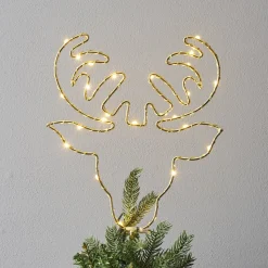 LED boomtop Topsy, hertenkop batterijvoeding