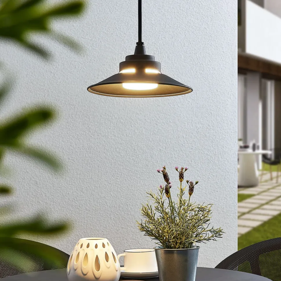 LED buiten hanglamp Cassia, donkergrijs