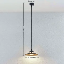 LED buiten hanglamp Cassia, donkergrijs
