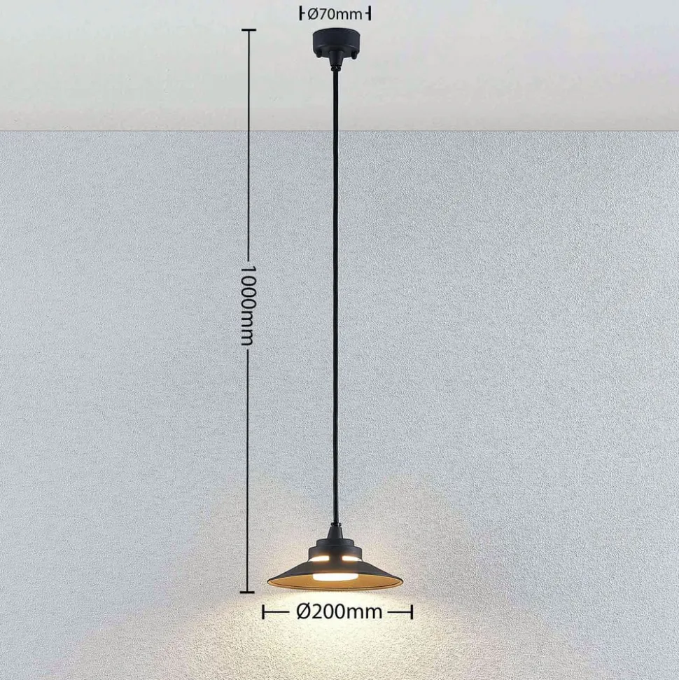 LED buiten hanglamp Cassia, donkergrijs