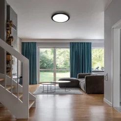 LED buiten plafondlamp 3766015 IP44, zwart