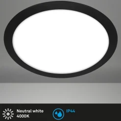 LED buiten plafondlamp 3766015 IP44, zwart