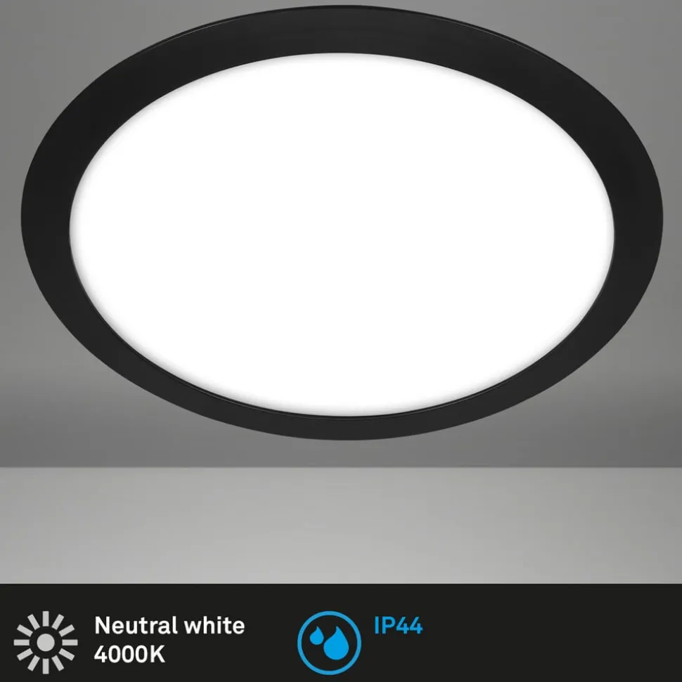 LED buiten plafondlamp 3766015 IP44, zwart