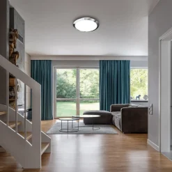 LED buiten plafondlamp 3766018 IP44, chroom