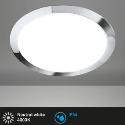 LED buiten plafondlamp 3766018 IP44, chroom