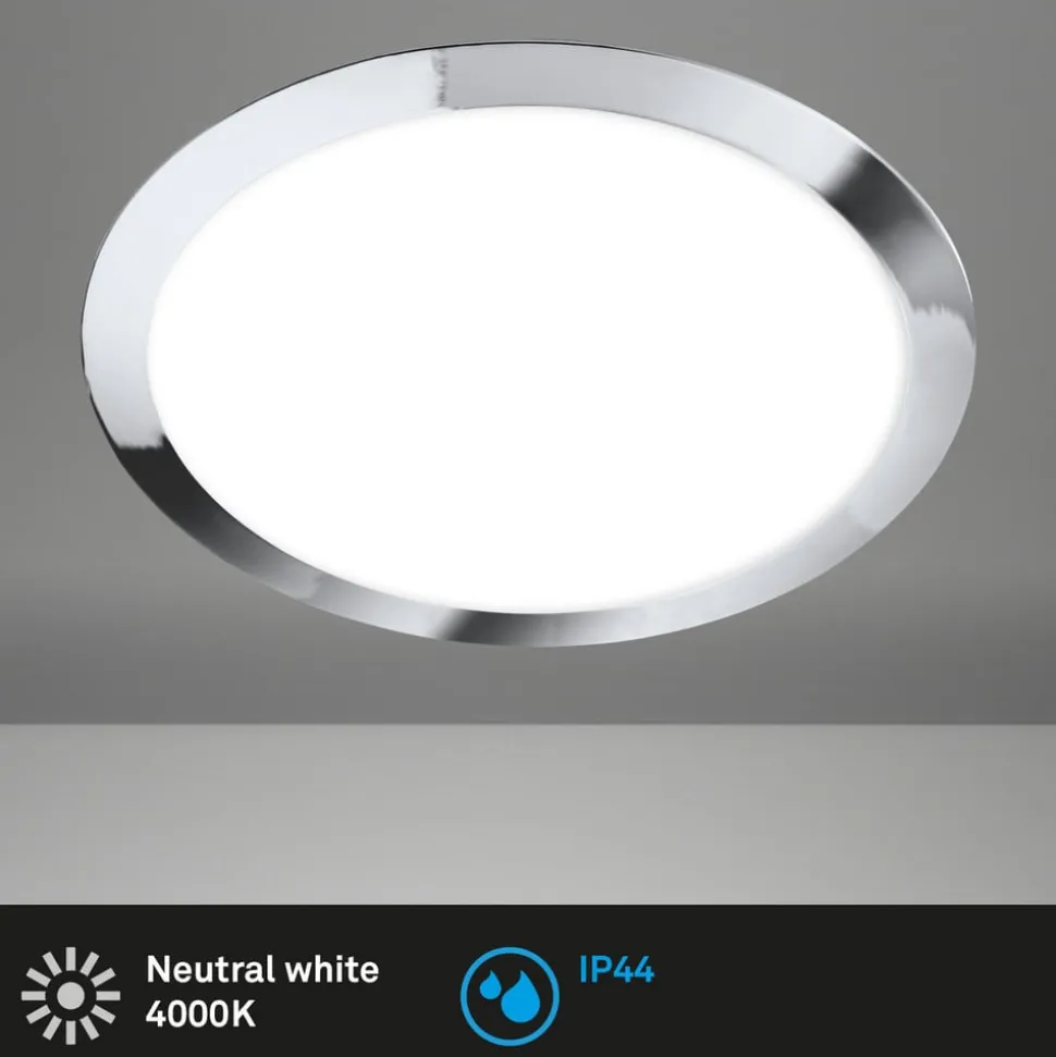 LED buiten plafondlamp 3766018 IP44, chroom