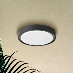 LED buiten plafondlamp Anabella, donkergrijs