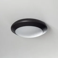 LED buiten plafondlamp Berta, zwart, CCT