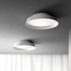 LED buiten plafondlamp Boop! Ø37cm wit/wit