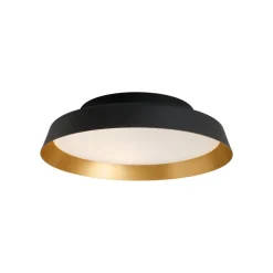 LED buiten plafondlamp Boop! Ø37cm zwart/goud