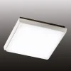 LED buiten plafondlamp Desdy, 24x24 cm, wit